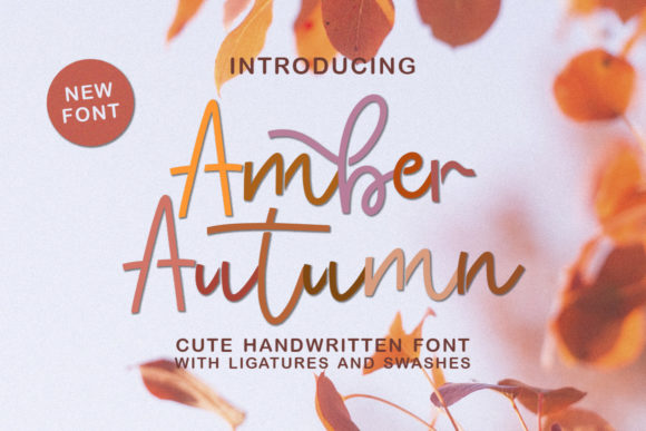 Amber Autumn: A Handwritten Font for Campaigns