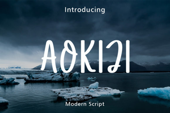Aokiji Font Review: A Sweet Handwritten Typeface for Branding