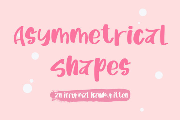 Asymetrical Shapes: A Handwritten Font for Makers