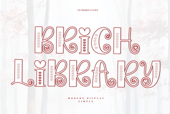Brich Library: A Timeless Decorative Font for Makers