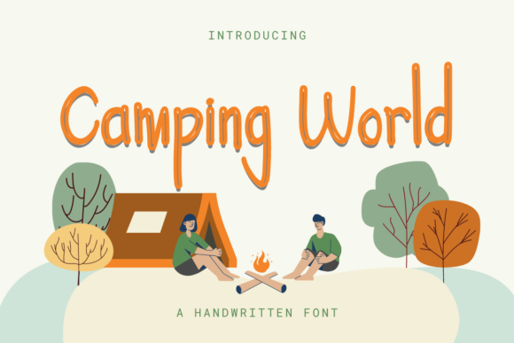 Camping World: A Natural Handwritten Font for Editors