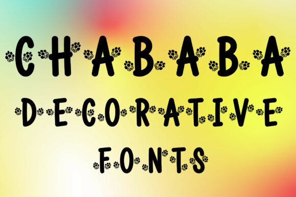 Chababa: A Playful Decorative Font for Makers