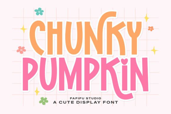 Chunky Pumpkin: A Playful Display Font for Brands