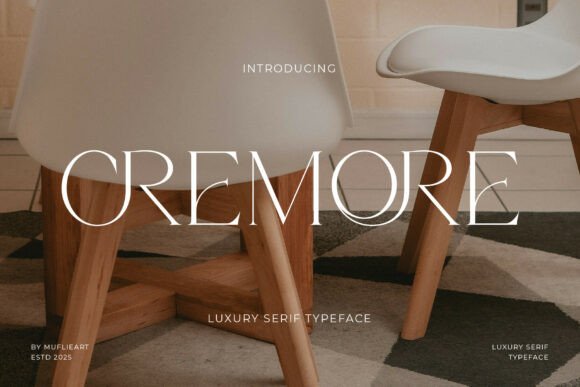 Cremore: A Premium Serif Typeface for Digital Design