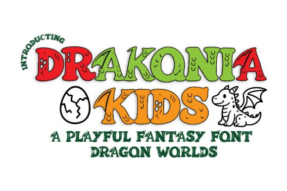 Drakonia Kids: A Playful Font for Branding