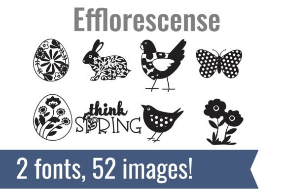 Efflorescense Dingbats: A Creative Typeface for Crafters