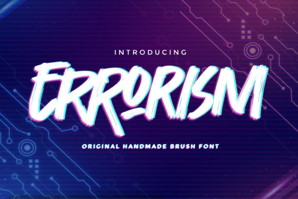 Errorism: A Handmade Brush Font for Crafters