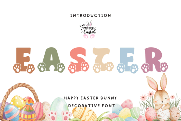 Happy Easter Bunny Font for Branding