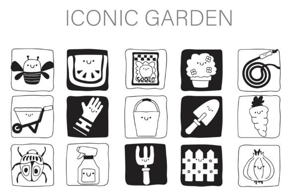 Iconic Garden Dingbats: A Typeface for Joyful Design