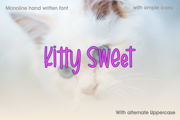 Kitty Sweet: A Handwritten Font for Web Design