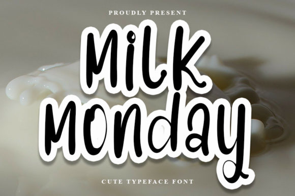 Milk Monday: A Handwritten Font for Editorial Design