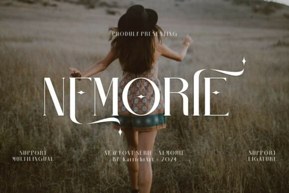Nemorie: A Celestial Serif Font for Editorial Design