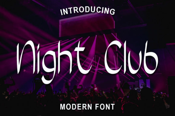 Night Club Font: A Handwritten Typeface for Editorial Design