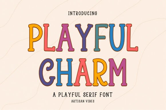 Playful Charm: A Whimsical Serif Font for Editorial Design