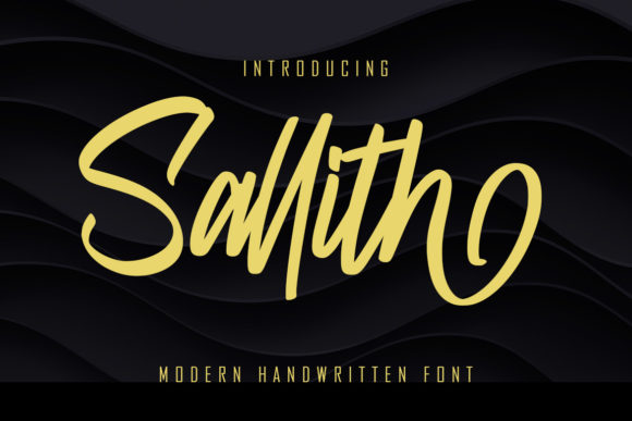 Sallith: A Handwritten Font for Authentic Brands