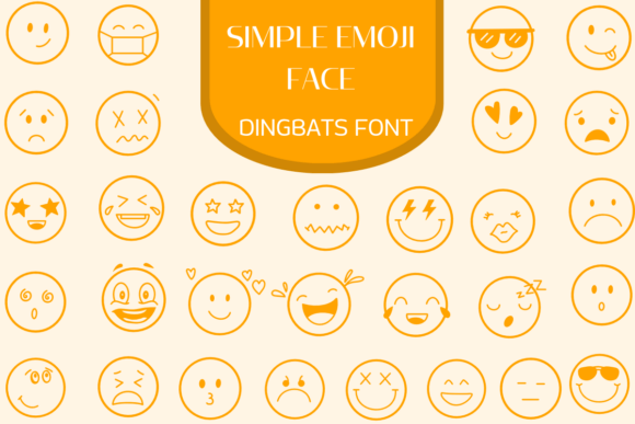 Simple Emoji Faces: A Playful Typeface for Editorial Design