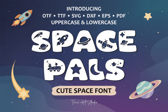 Space Pals: A Whimsical Display Font for Web Design