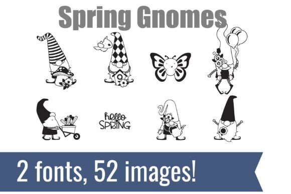 Spring and Easter Gnomes Dingbats Font Review