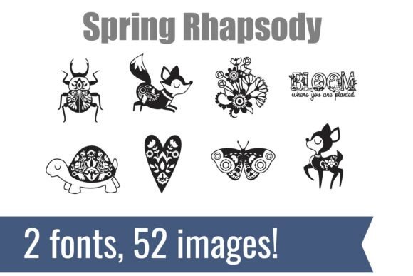 Spring Rhapsody Dingbats Typeface for Editorial Design