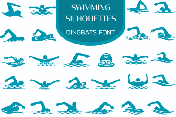 Swimming Silhouettes: A Dynamic Font for Aquatic Campaigns