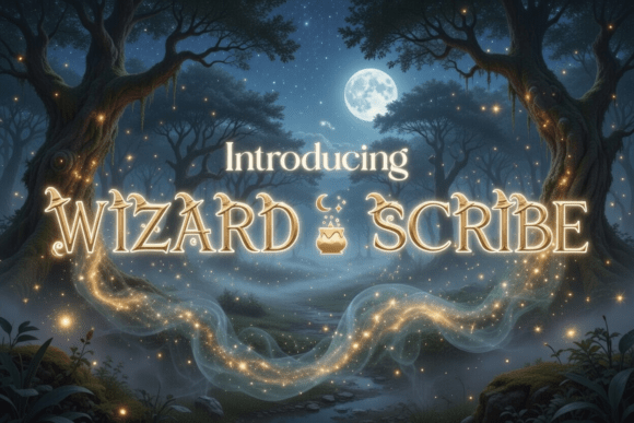 Wizard Scribe: A Magical Display Font for Campaigns